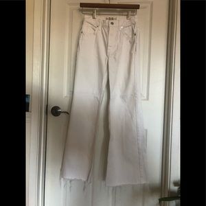Free people high waist white pants
